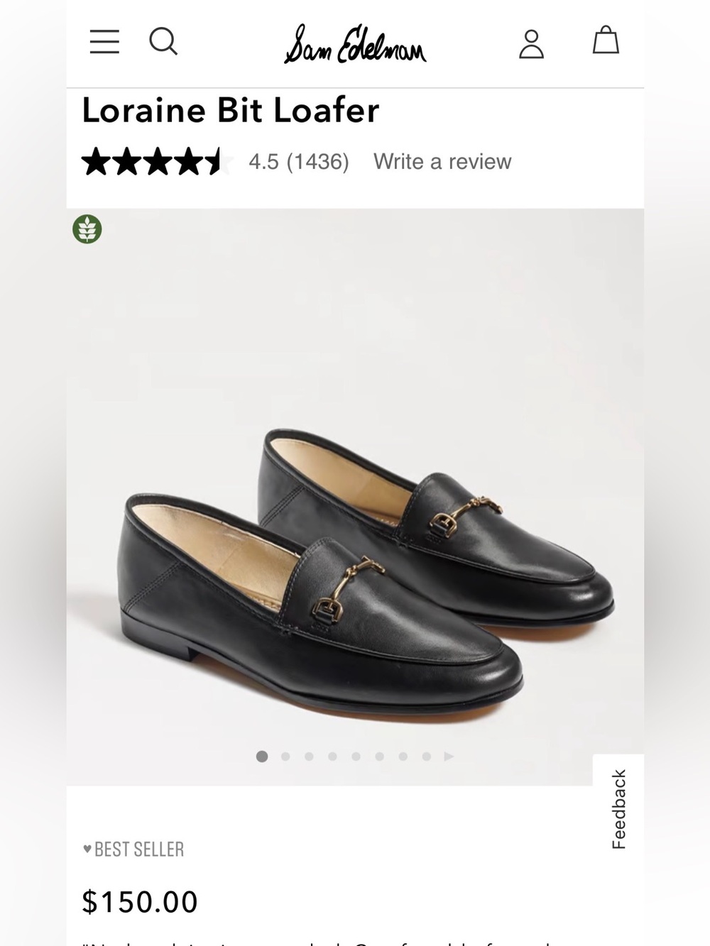 Sam Edelman Loraine Bit Loafer size 7 Black - Picture 3 of 9